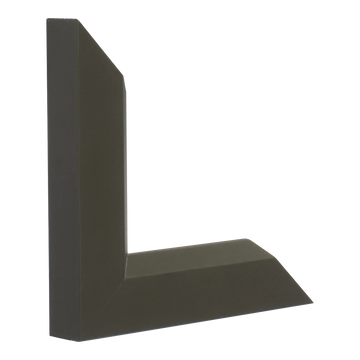 Vertical view of angle ii brown picture frame