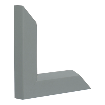 Vertical view of angle ii grey picture frame