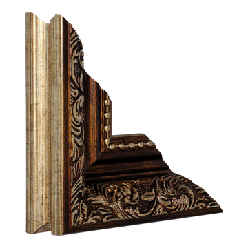 Baroque II in bronze picture frame