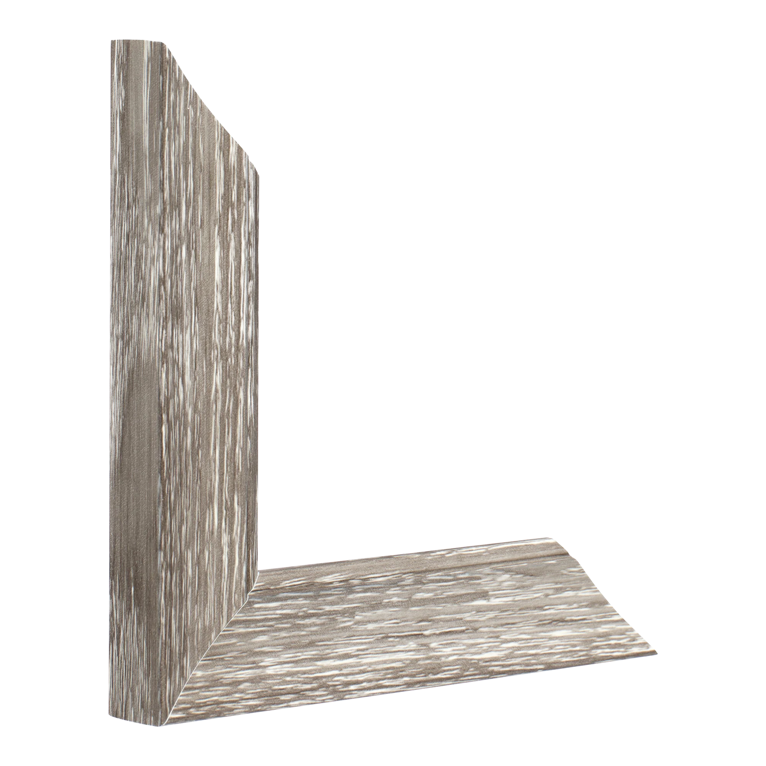 Vertical view of beach house i grey picture frame