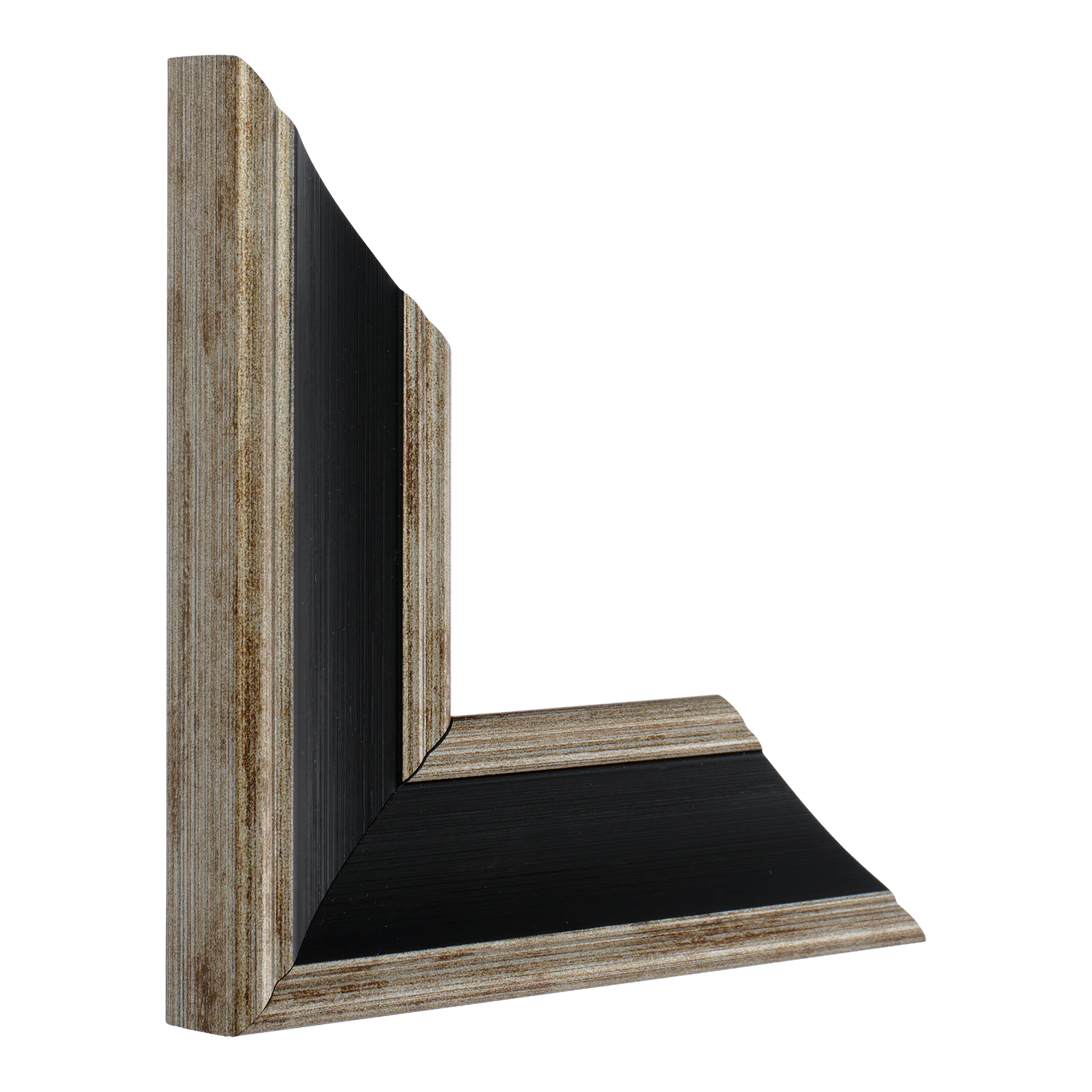 Vertical view of beach house ii black picture frame