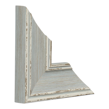 Vertical view of beach house ii blue picture frame