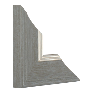 Vertical view of beach house ii grey picture frame