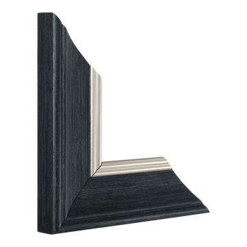 Vertical view of beach house ii silver picture frame