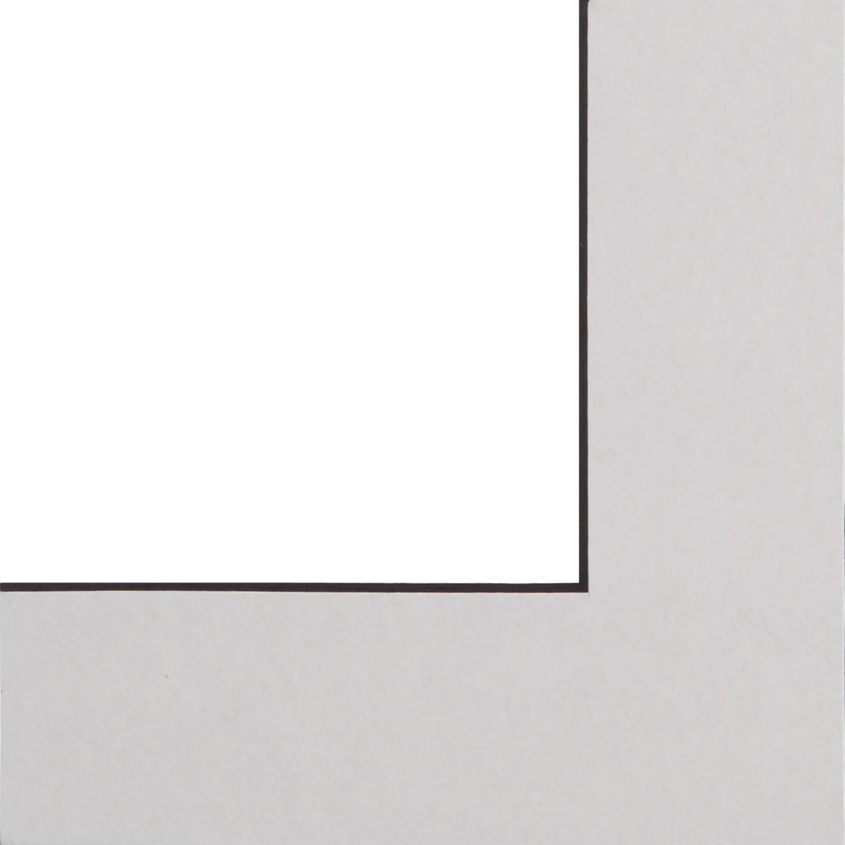 Bright White Black Core Mount Sample