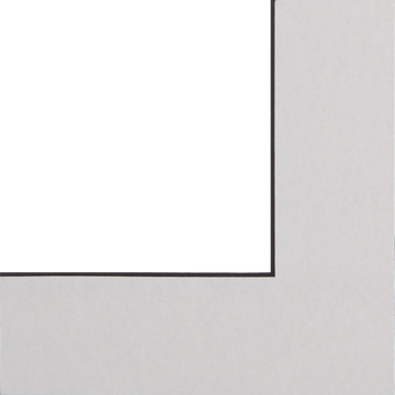 Bright White Black Core Mount Sample