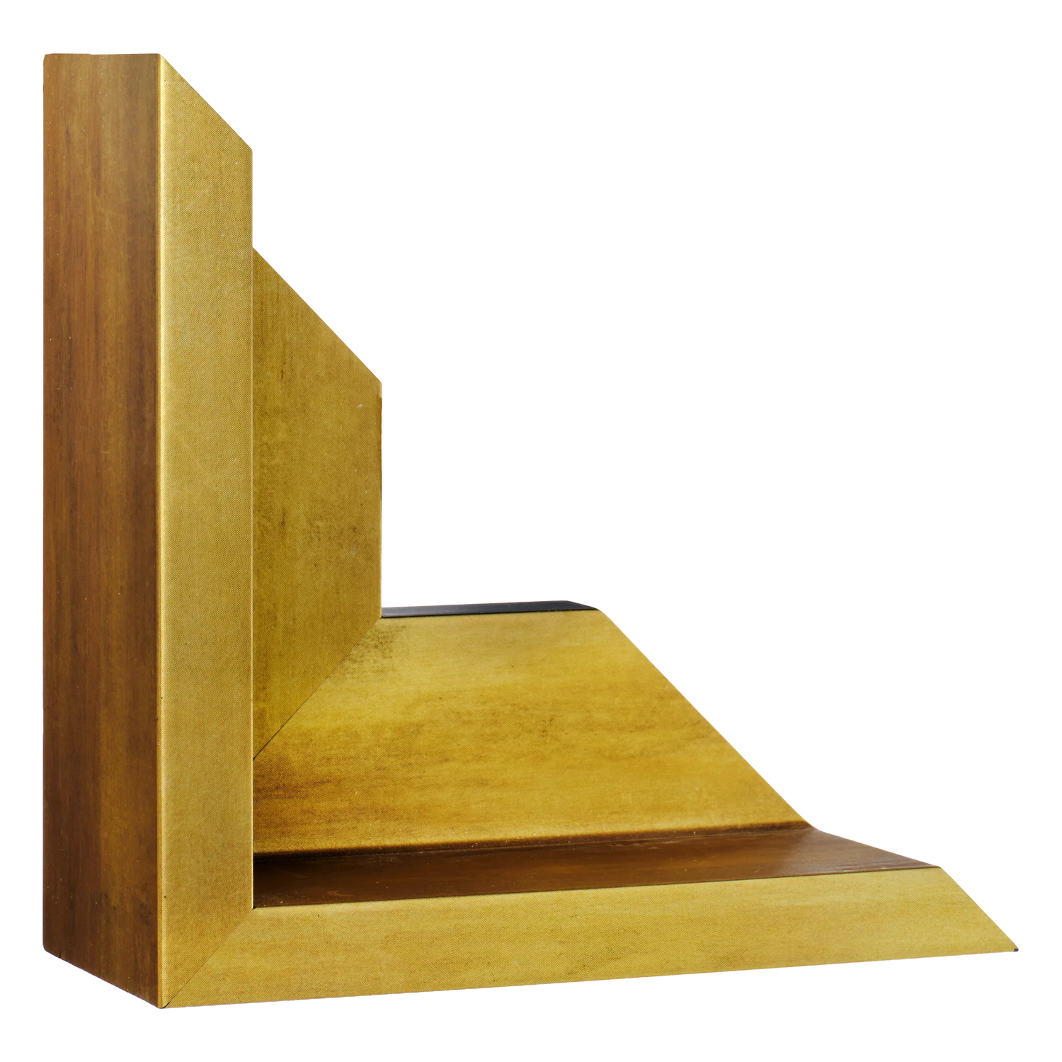 Vertical view of canvas float ii antique gold frame