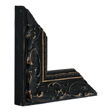 Vertical view of chateau black picture frame