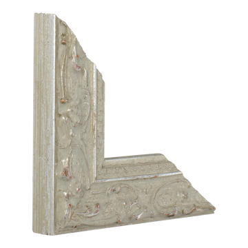 Chateau in silver picture frame