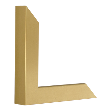 Vertical view of classic i gold picture frame