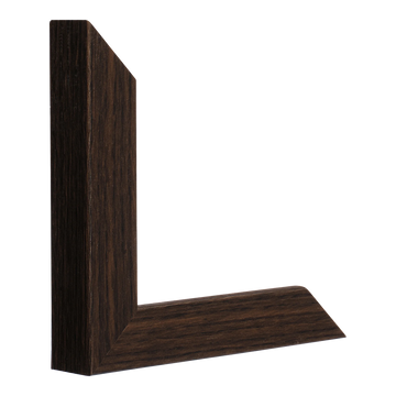 Vertical view of classic i wenge grain picture frame