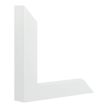 Vertical view of classic i white picture frame