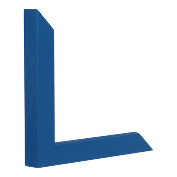 Cube in navy blue picture frame