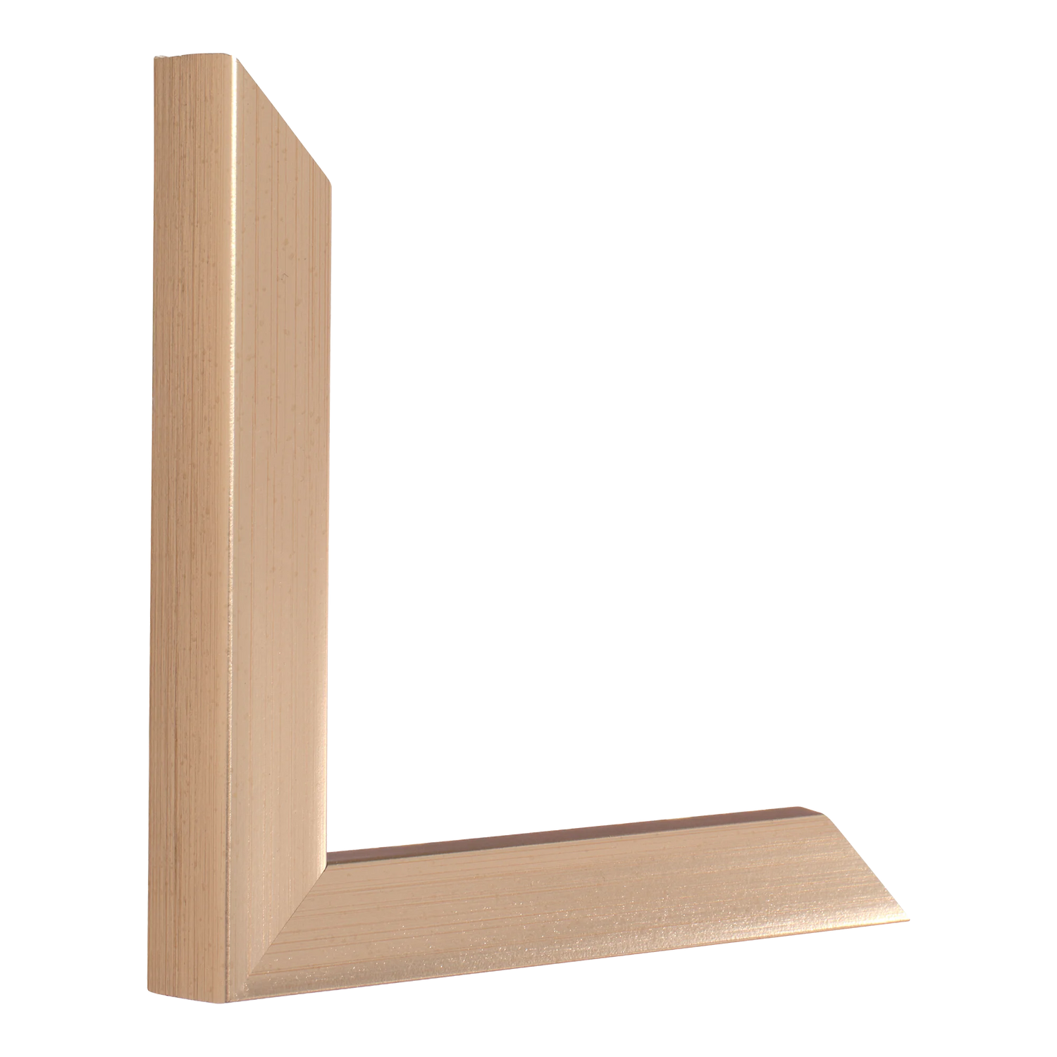 Vertical view of cube rose gold picture frame