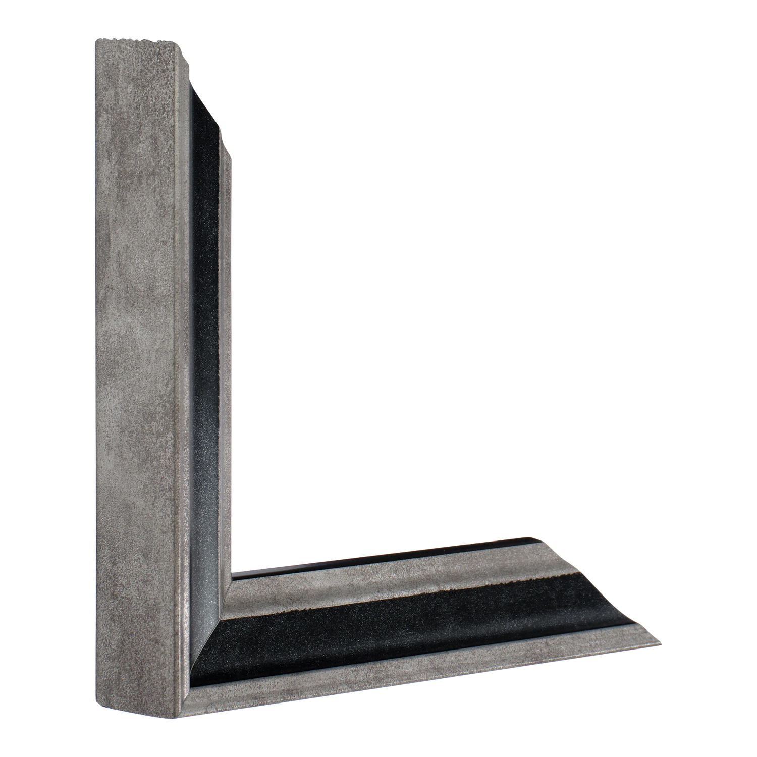 Vertical view of elegance black & silver picture frame