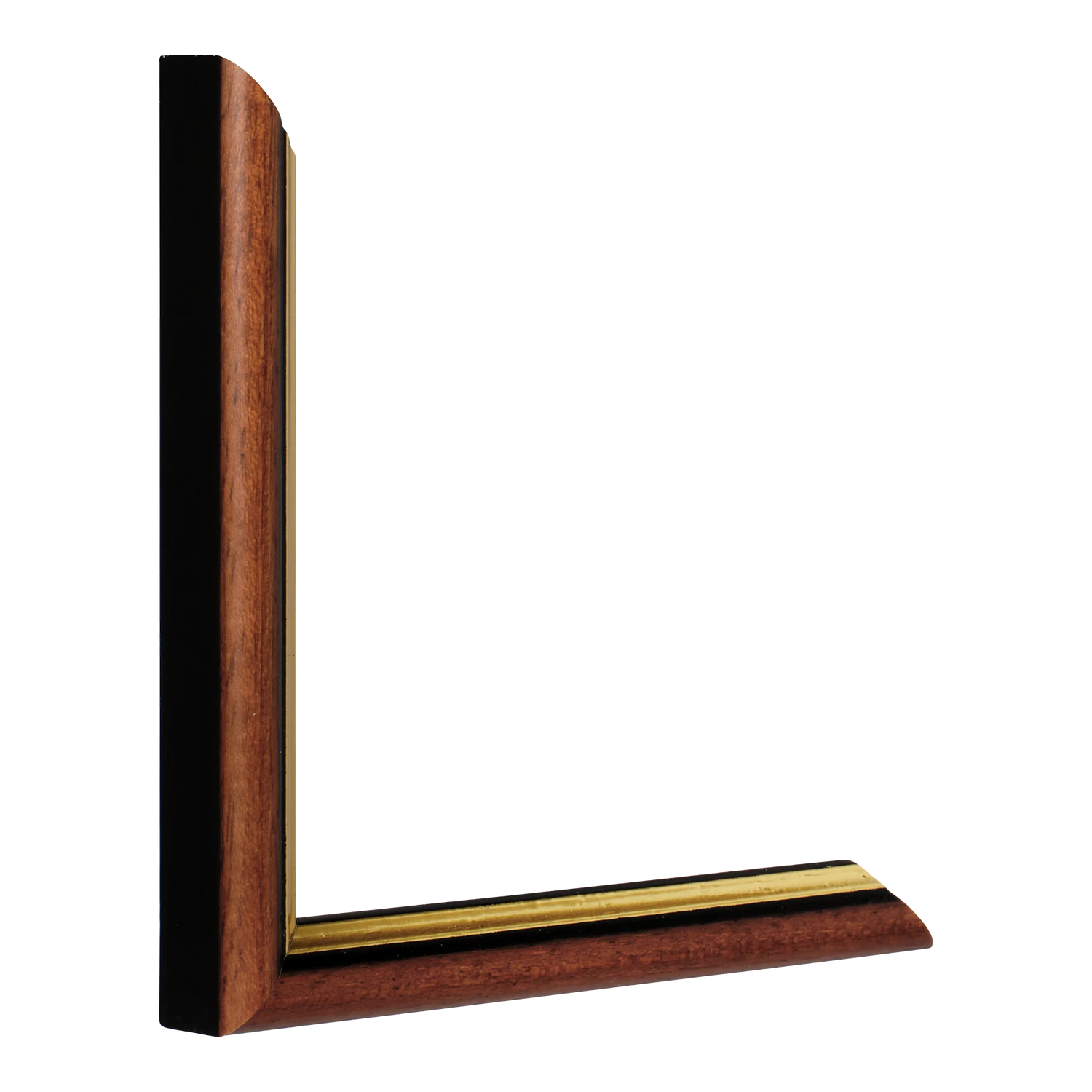 Vertical view of empire i brown & gold picture frame