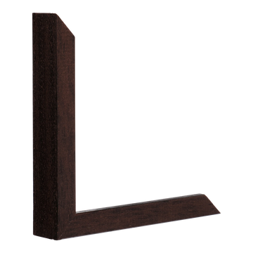 Vertical view of gelato brown picture frame