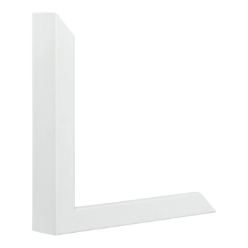 Vertical view of gelato white picture frame