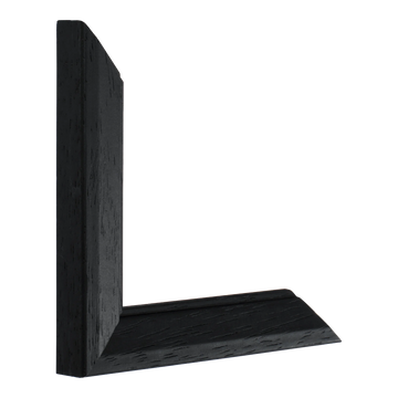 Vertical view of geo black picture frame
