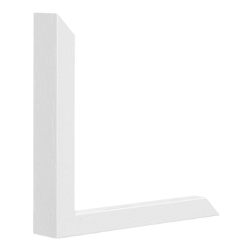 Vertical view of intra white picture frame