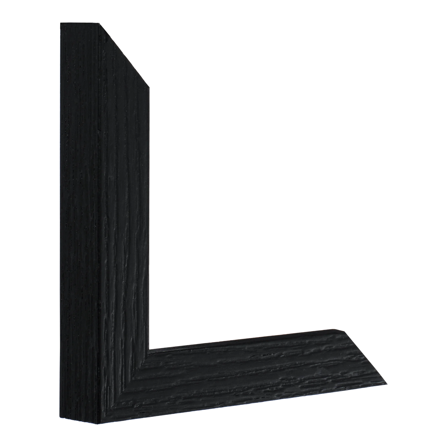 Linear I in black picture frame