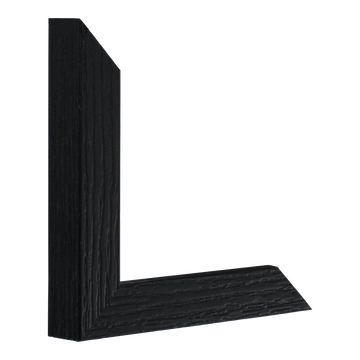 Linear I in black picture frame