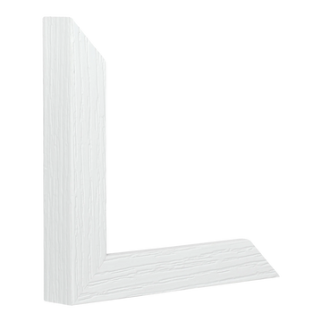 Linear I in white picture frame