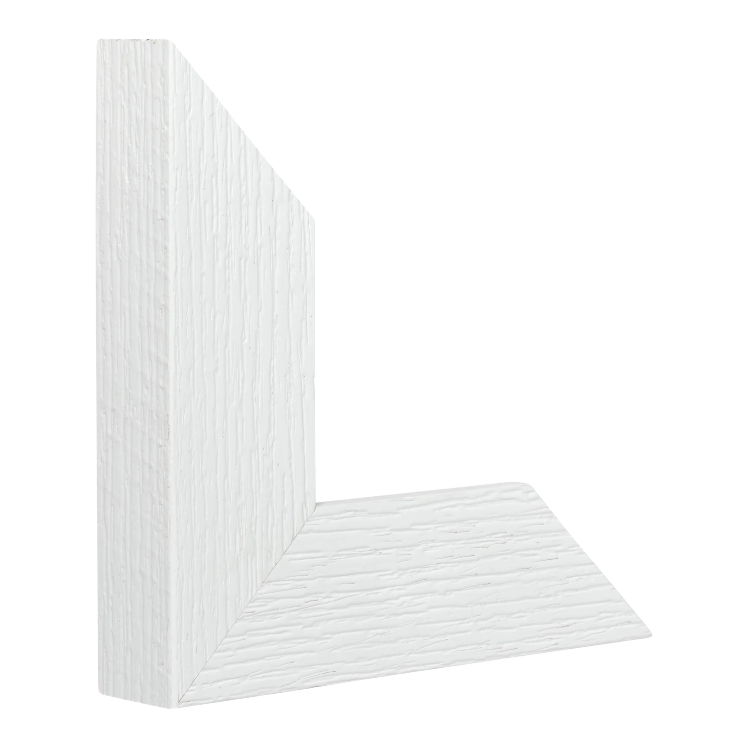 Vertical view of linear ii white grain picture frame