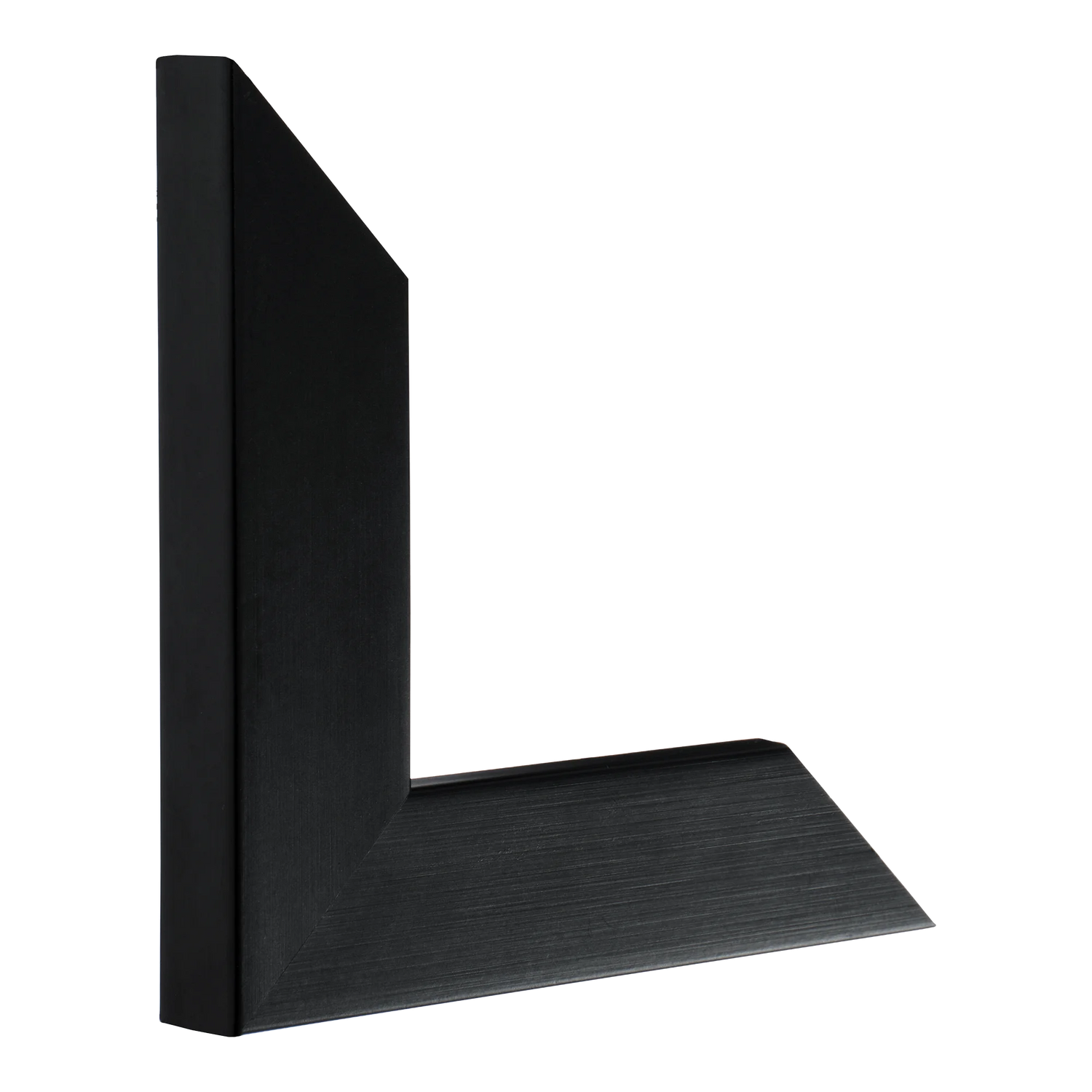 Vertical view of metro black picture frame