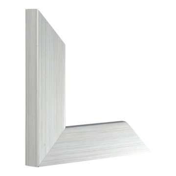 Vertical view of metro brushed silver picture frame