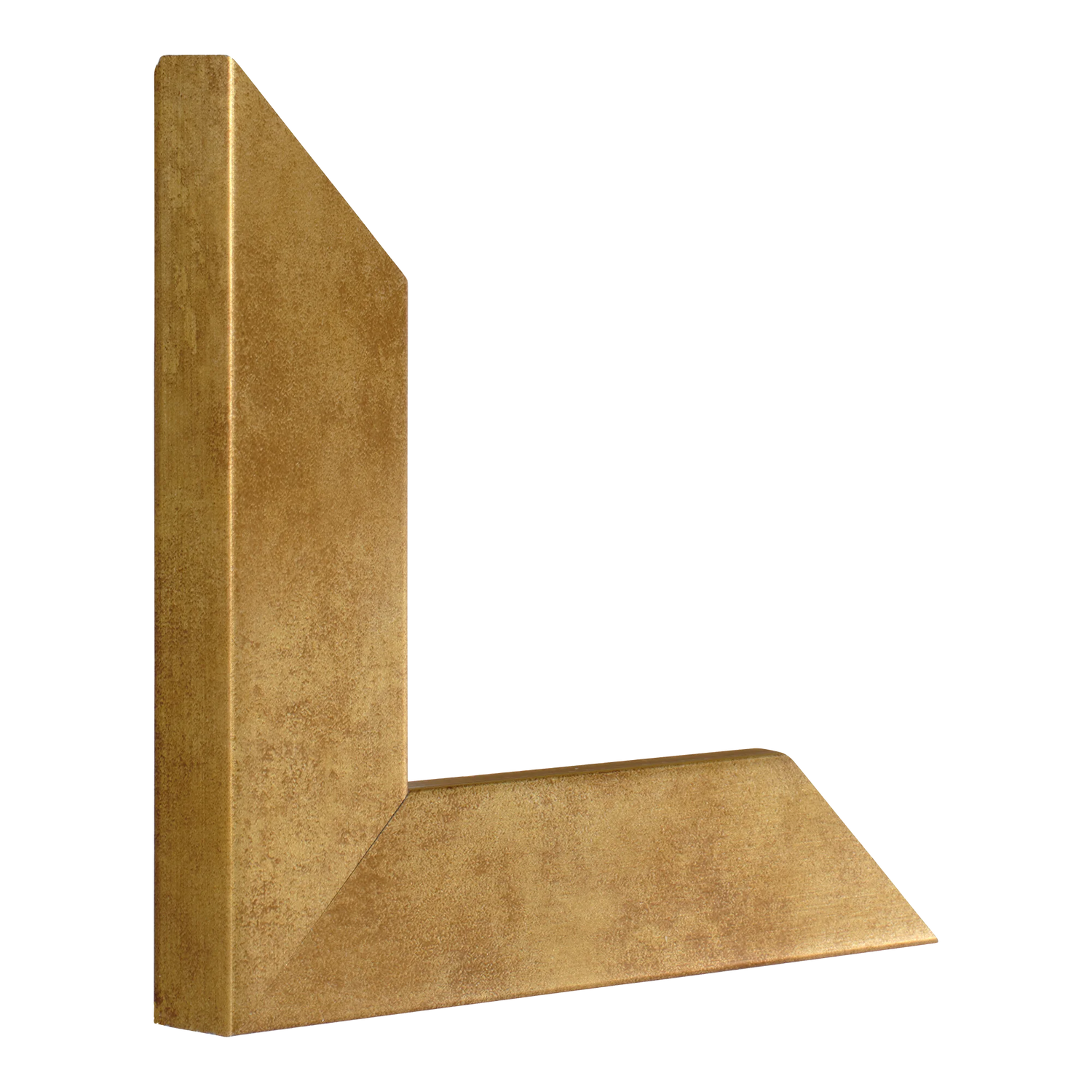 Vertical view of metro distressed gold picture frame