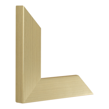 Vertical view of metro soft gold picture frame