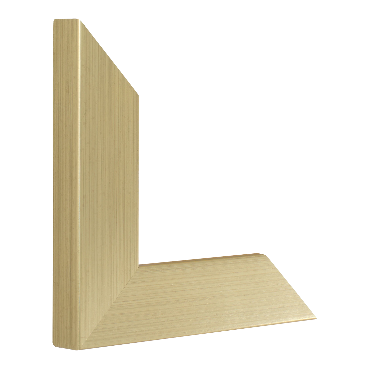 Vertical view of metro soft gold picture frame
