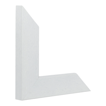 Vertical view of metro white grain picture frame