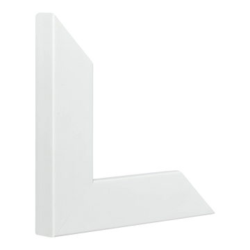 Vertical view of metro white picture frame