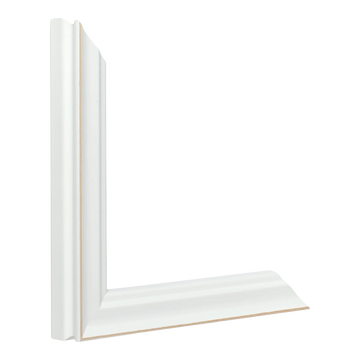 Vertical view of monarch white picture frame