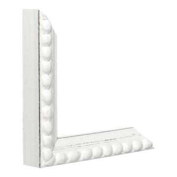 Vertical view of nimbus white picture frame