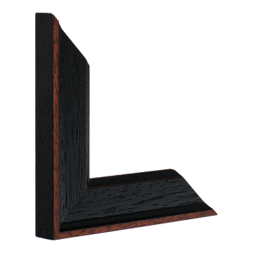 Vertical view of nordic black picture frame