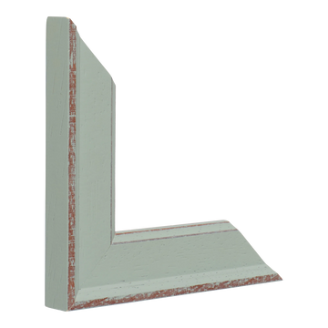 Vertical view of nordic blue picture frame