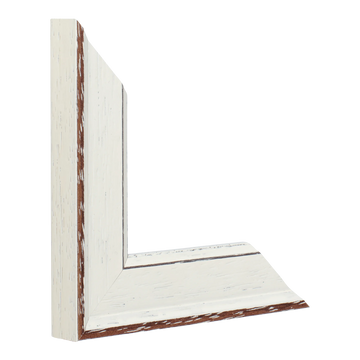 Vertical view of nordic white picture frame