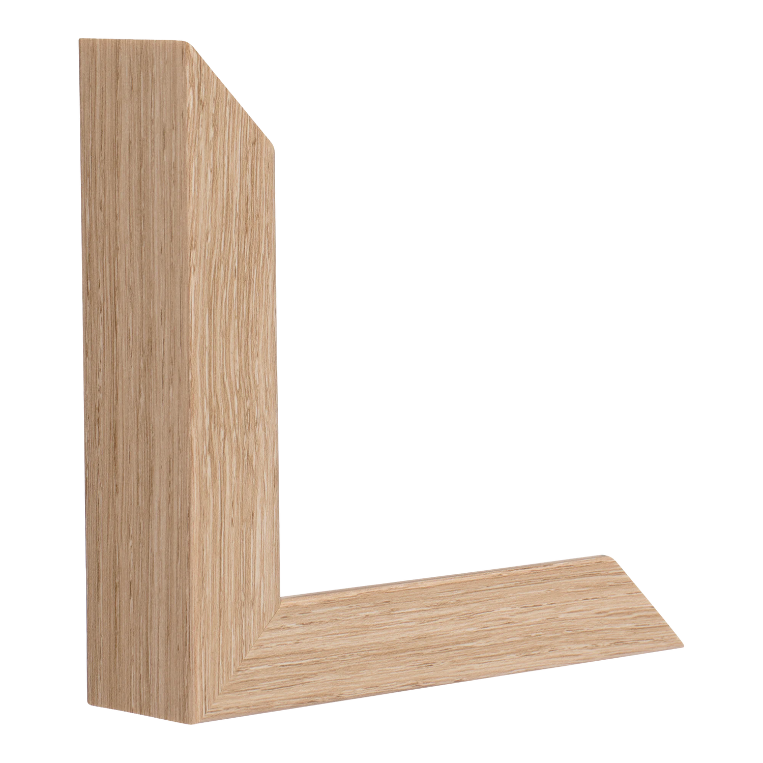 Vertical view of prima oak picture frame