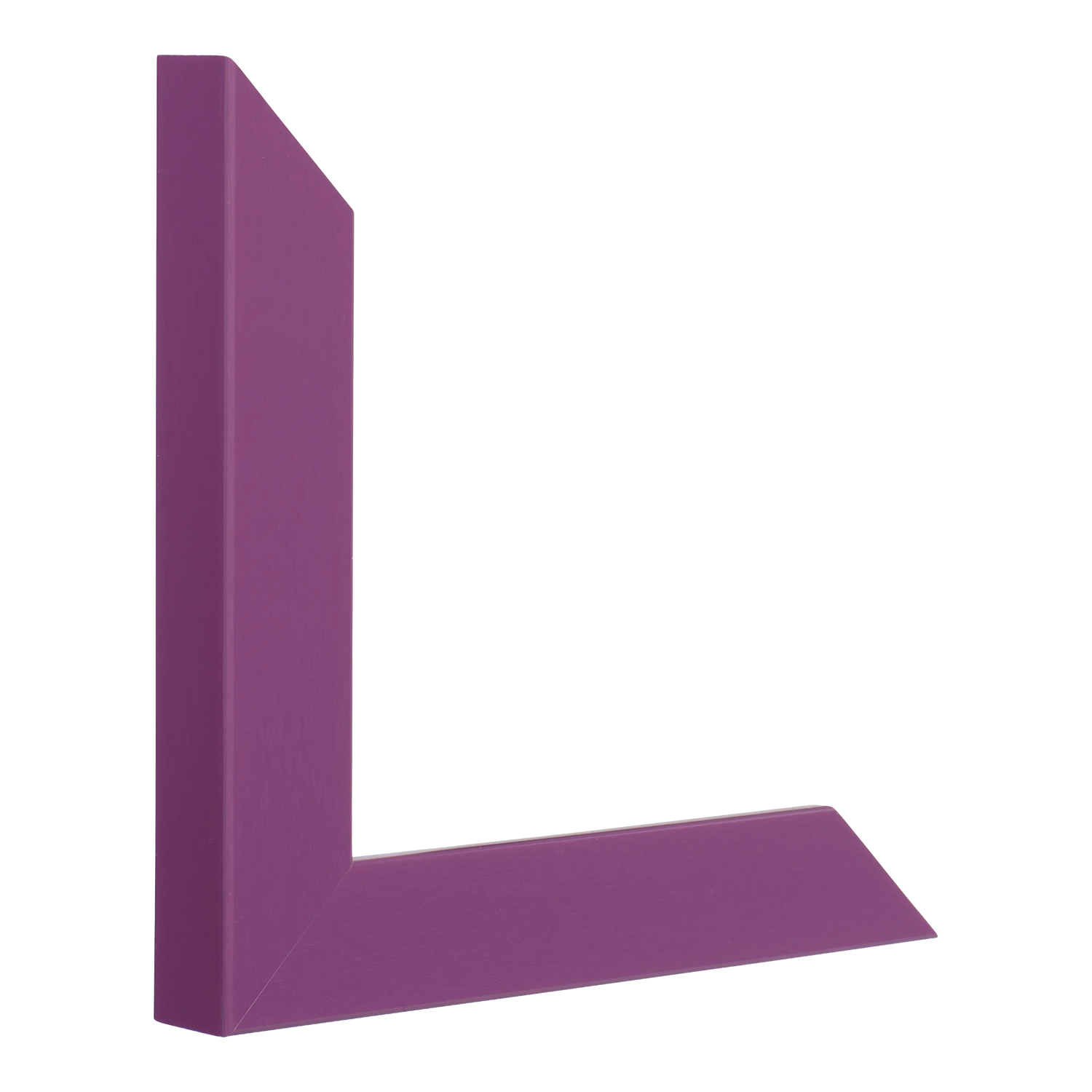 Vertical view of pure purple picture frame