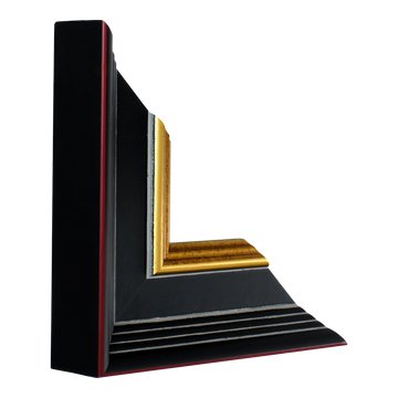 Vertical view of sovereign brown & gold picture frame