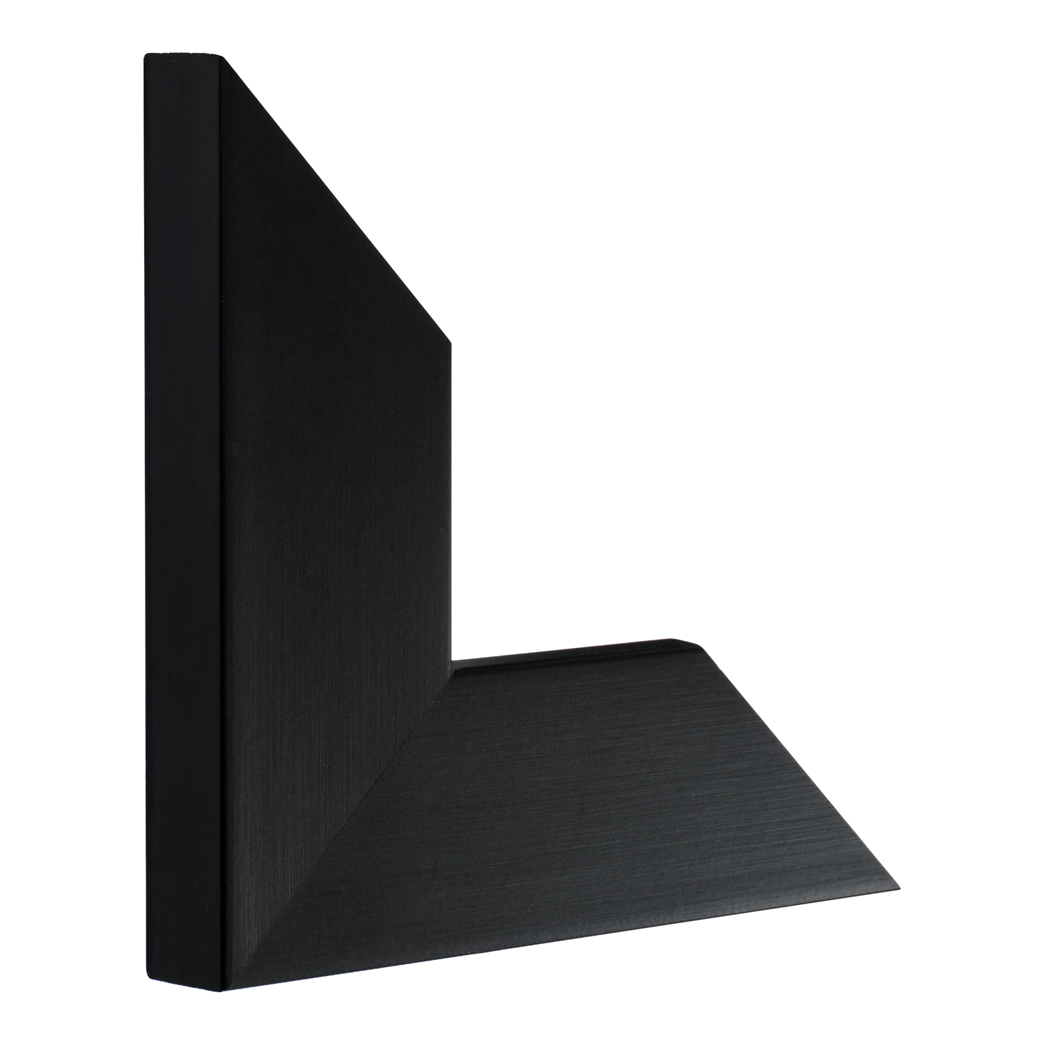 Vertical view of strata black picture frame