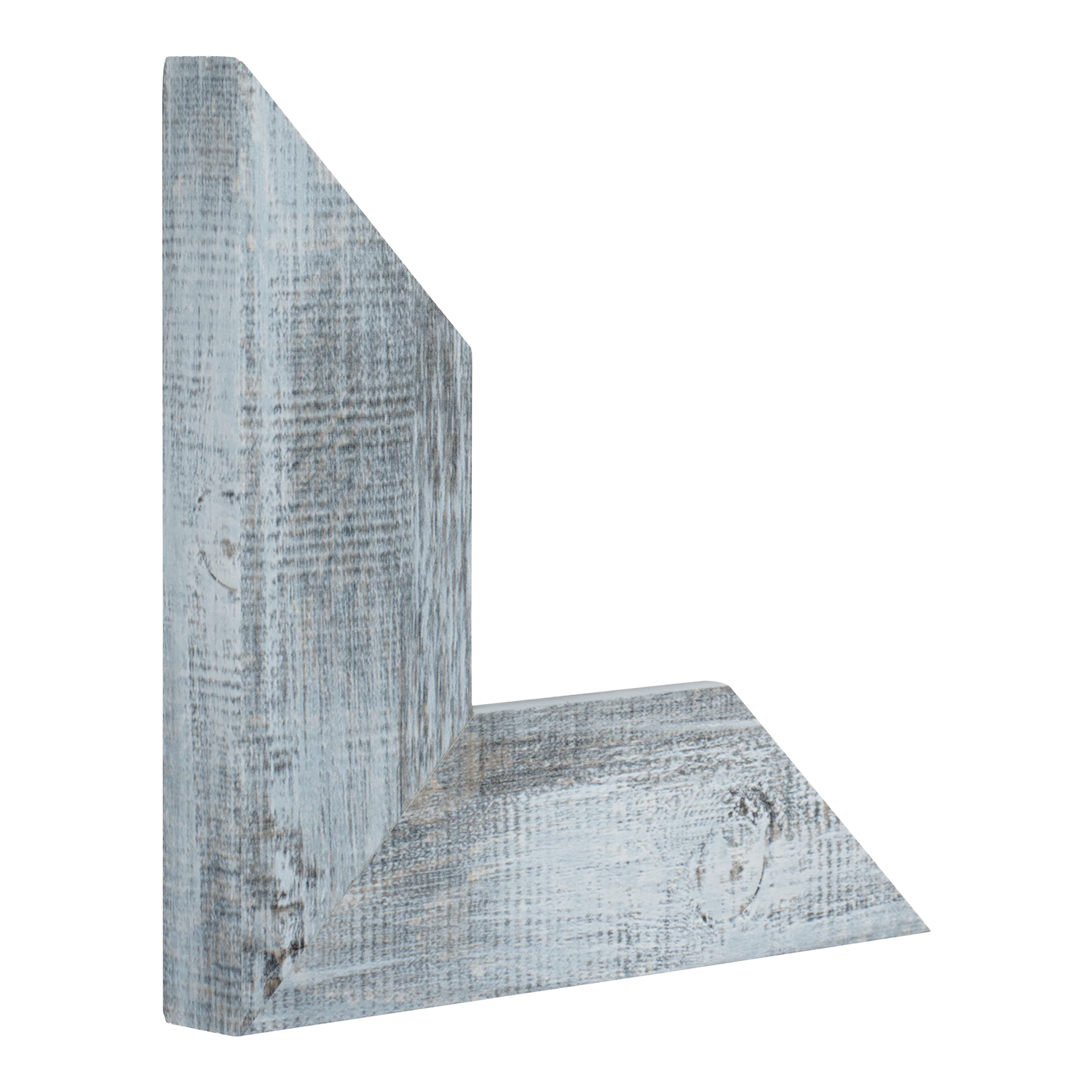 Vertical view of strata blue picture frame