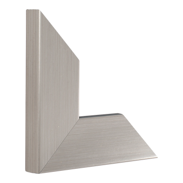 Vertical view of strata brushed pewter picture frame