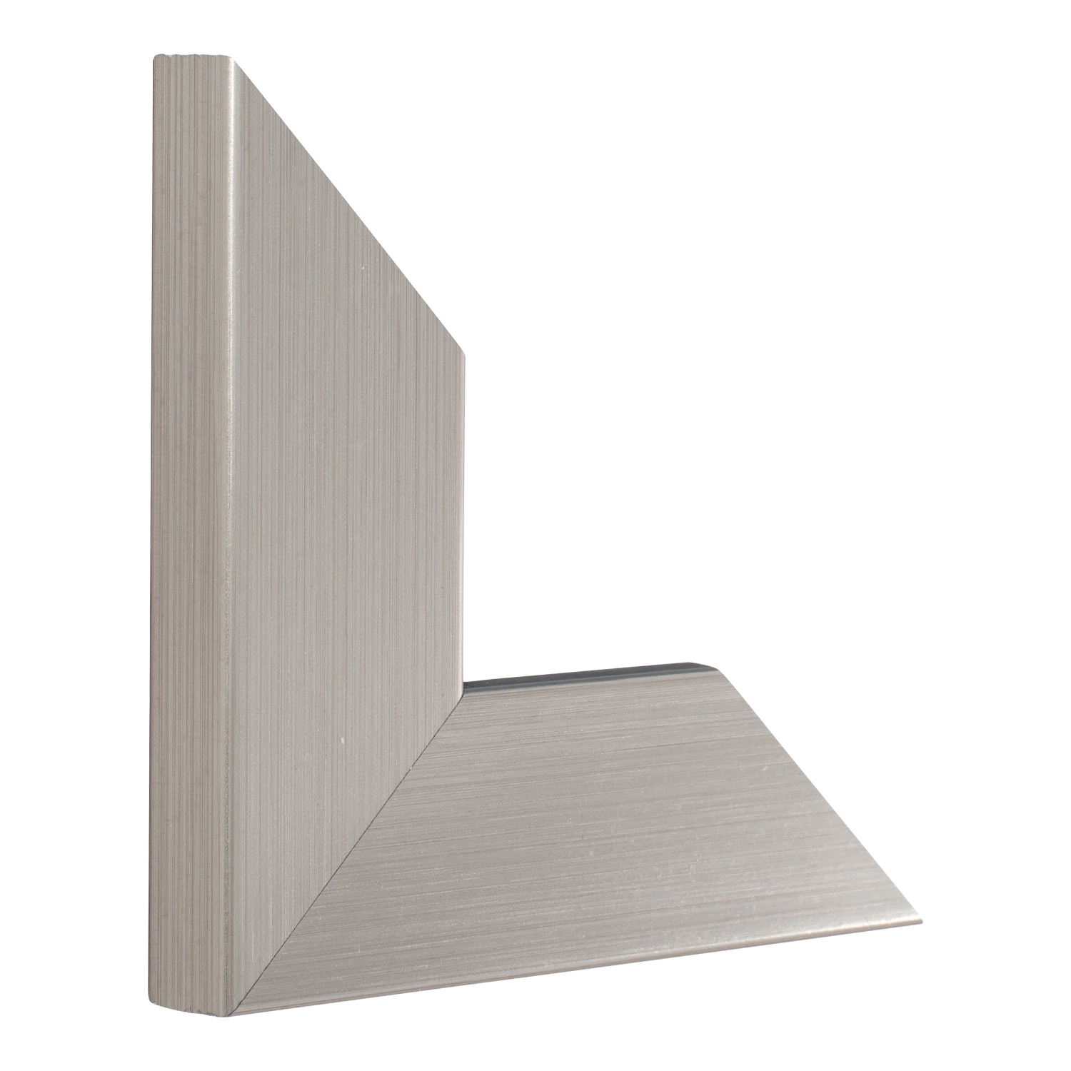 Vertical view of strata brushed pewter picture frame