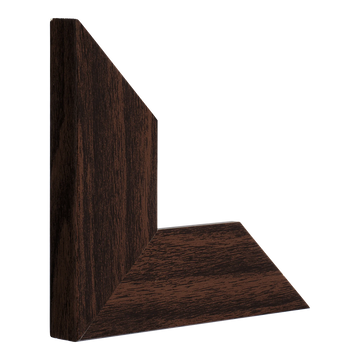 Vertical view of strata brown picture frame