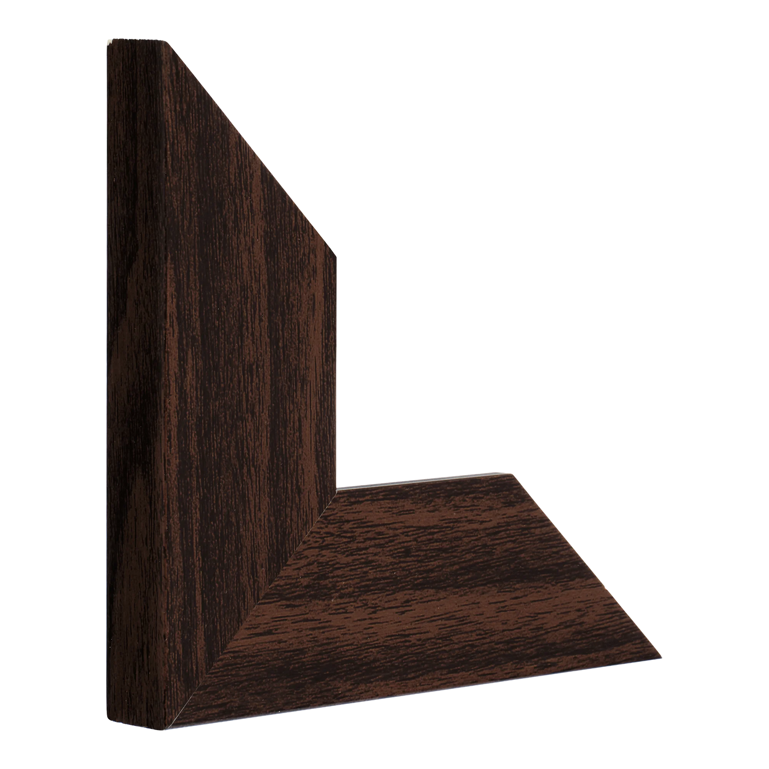 Vertical view of strata brown picture frame