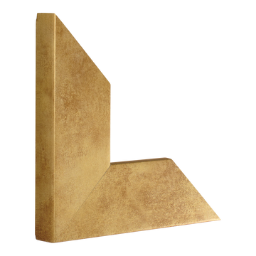 Strata in distressed gold picture frame